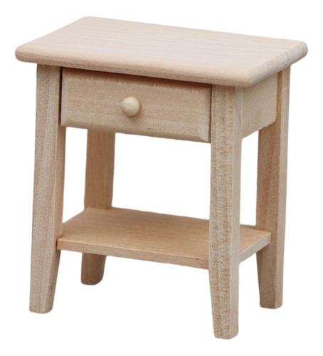 2 X 1/12 Dollhouse Night Stands Con Cajón Dollhouse Mesitas