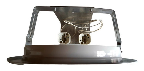 Artefacto De Embutir Para 2d X26 W. Blanco C/ Vidrio Tonaliz