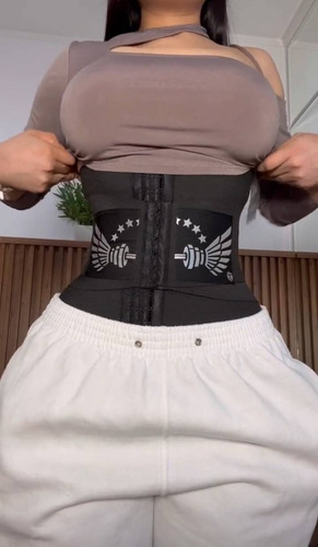 Faja Reductora Corset Moda King Premium Con Ganchos Original Negro Xl