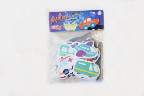Imagen 5 de 10 de Juguete Agua Bebes Autos Goma Eva Infantil
