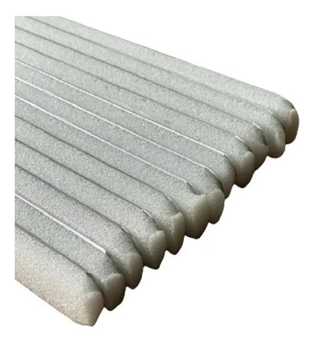 Kit 12 Und Tala Metálica Imobilização Dedos (mso) Cor Cinza Tamanho 26mm X 180mm
