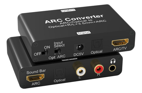 Extrator De Áudio Arc Tendak - Conversor Av Preto