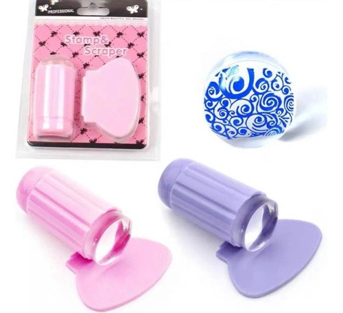 Nos Clear Nail Art Stamping Diy Placa De Transferencia 