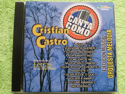 Eam Cd Canta Como Cristian Castro 2002 Pistas Karaoke 