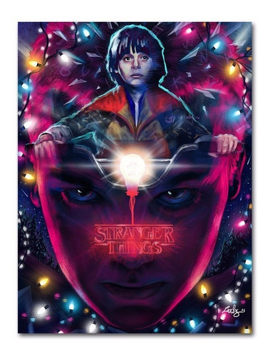 Poster Stranger Things - Tecido De Seda - 33x45cm