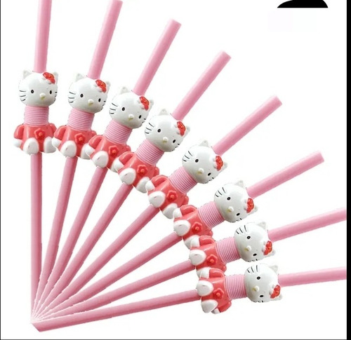 Popotes Hello Kitty Reusables, Paquete De 3 Piezas