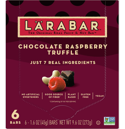 Larabar Bars Trufa De Frambuesa 6u Veganas 4pack