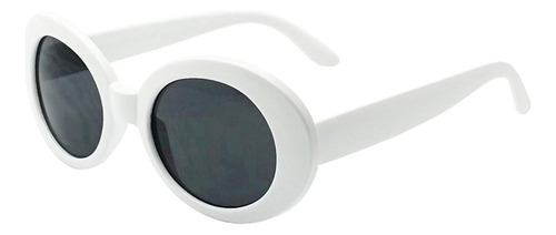 Zanegear Gafas De Sol Redondas Ovaladas Blancas, Gruesas Y