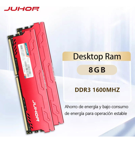 Memoria Ram 16gb(2x8g)ddr3-1600 Juhor Disipador Para Desktop