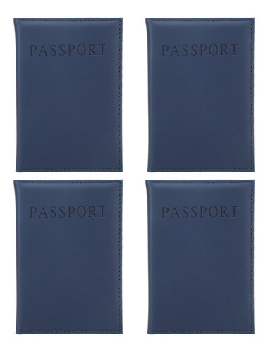 Funda Para Pasaporte, 4 Unidades, Piel Sintética Suave E Imp