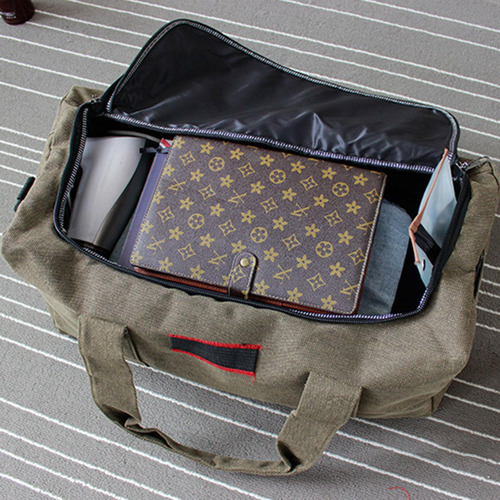 Bolsa De Lona Organizadora De Equipaje Portátil 54 Cm X 25 C