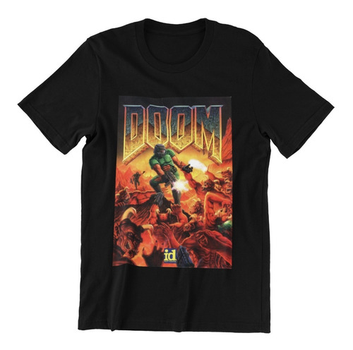 Polera Unisex Doom Videojuego Game Estampada Algodon