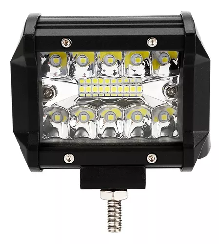 ESHOPANGIE Pack 4 Foco Led Neblinero 27w Redondos 9 Led 4x4 Con lupa