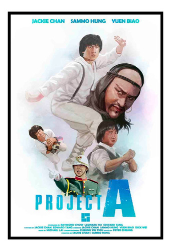 Cuadro Premium Poster 33x48cm Proyect A Jackie Chan