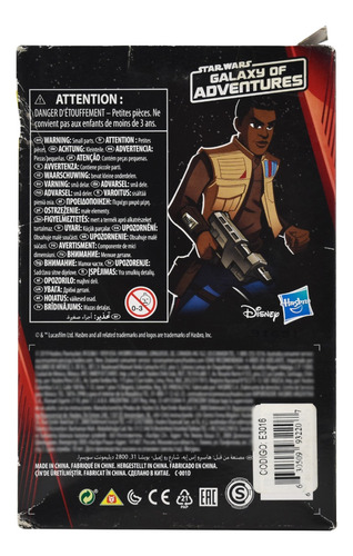 Star Wars Galaxy Of Adventures Finn 13cm Hasbro Cd