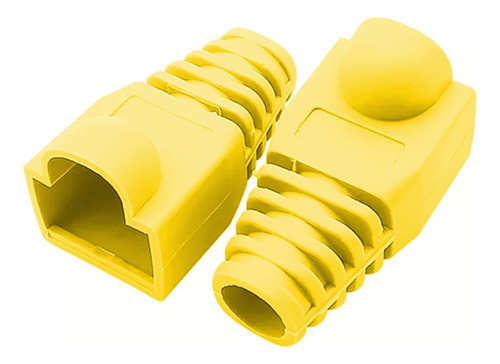 Capuchas Para Conectores Rj45 Bolsa De 100 Unidades Amarillo