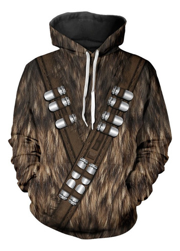 Rt Sudadera Con Capucha Star Wars Chewbacca Casual Para Hombres