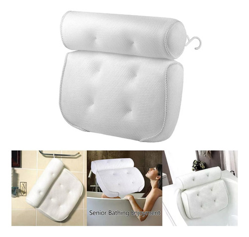 Almohada De Baño De Malla 3d Lavable A Máquina