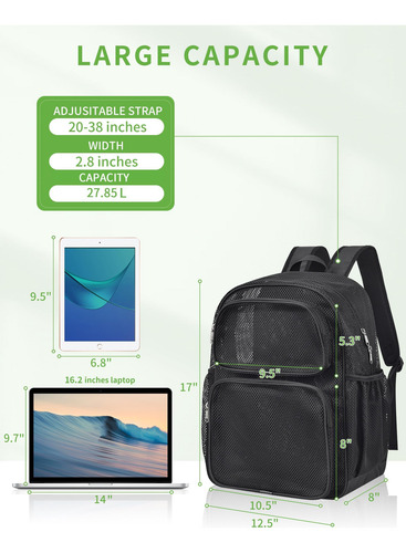 May Tree Mochila De Malla Bolsa De Malla Grande Resistente G