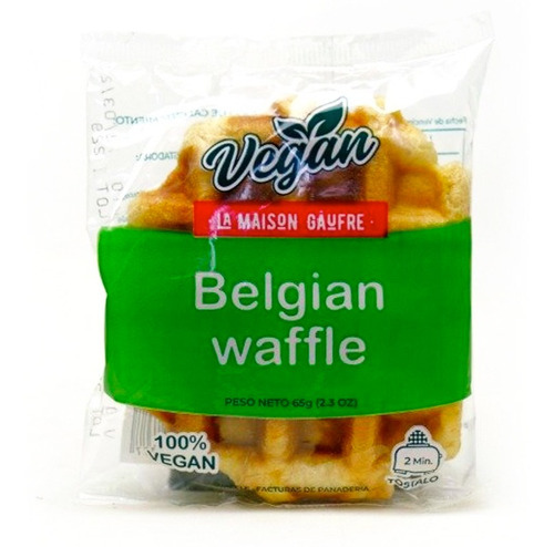 Waffles Belgas Veganos  La Maison Gaufre 65g