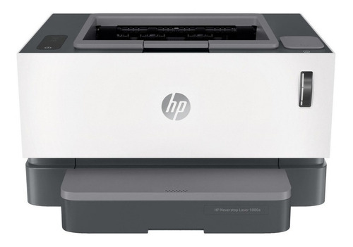Impresora HP Neverstop 1000A 110V/240V blanca y gris