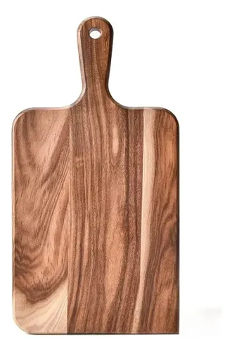 Tabla Cortar Madera Acacia Doble Cara Pizza .