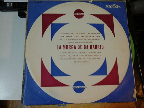 Vinilo 4713 - La Murga De Mi Barrio - Varios Interpretes