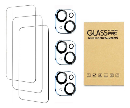 Protector Pantalla Mica Vidrio Para iPhone 15 Plus Pro Max