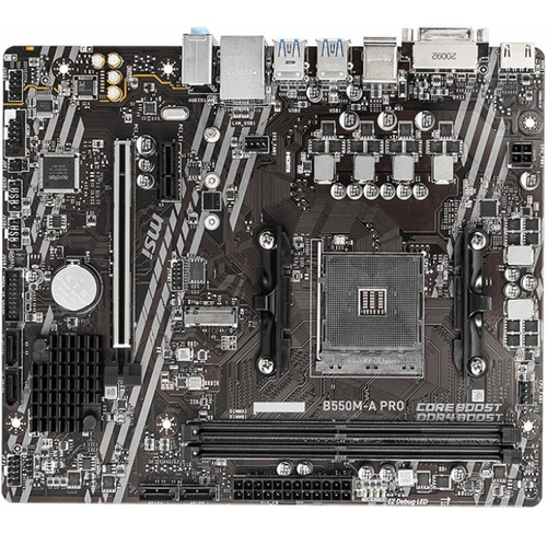 Tarjeta Madre Msi B550m-a Pro Amd Am4 Ddr4 Micro Atx Negro