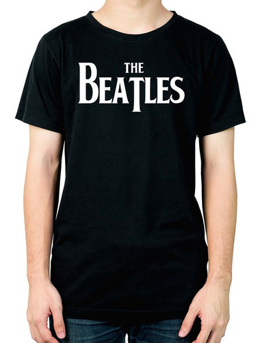 Remera The Beatles Logo 155 Dtg Minos