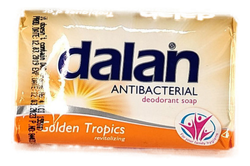 Jabon De Baño Dalan Golden Tropics 115 Gr 2 Unidades