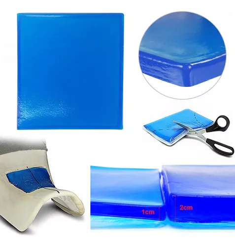 OEM personalizado fábrica azul pegajoso semi-acabado gel refrigeración moto  almohadilla para asiento cojín ms-pm02