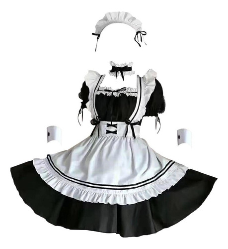 Vestido De Anime Para Mujer, Cosplay, Sirvienta, Halloween