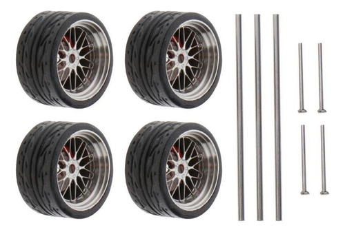Neumáticos De Goma Para Coche Modelo Rc De 4 Piezas En A4