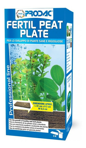Substrato Prodac Fertil Peat Plates Turfa P Aquário Plantado