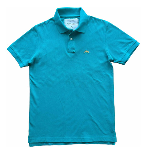 Camiseta Tipo Polo Club Hombre Talla S F065 Verde Botella