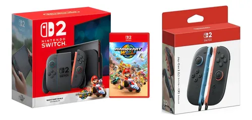 Nintendo Switch 2 Incluye Juego Físico Mariokart Mas Joycon2 Negr...