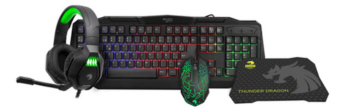 Combo Gaming 4 En 1 Teclado, Audifono,mouse Y M Drop012