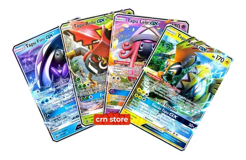 Carta Pokémon Lendário Tapu Koko Gx Com Lote De 100 Cartas