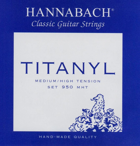 Cuerdas Guitarra Clásica Hannabach Titanyl Nylon Titanio Mht