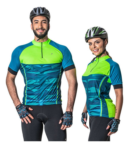 Camiseta Ciclismo Uv Masculina Feminina Zíper Parcial Poker