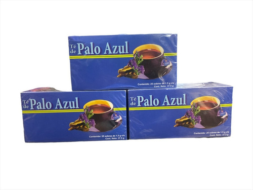 Te De Palo Azul 25 Sobres 3 Cajas Centro Botanico Azteca