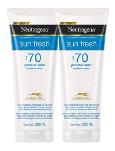 Kit 2 Unidades Neutrogena Sun Fresh Fps 70 200ml