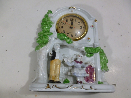 Reloj De Mesa De Ceramica,tiene Rotura Y No Funciona**leer**