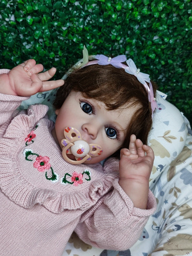 Muñeca Bebe Reborn Cuerpo Suave Venas Visibles Realista Pelo
