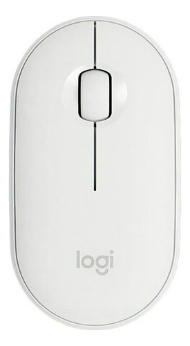 Mouse Inalámbrico Logitech Pebble M350 Blanco Color Blanco Crudo