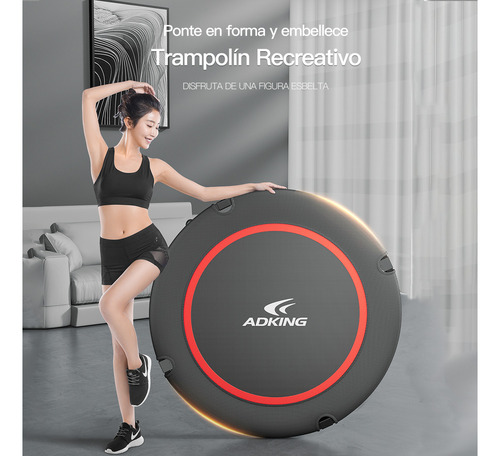 Gaoy Trampolín Fitness 40 Pulgadas Hogar Barra En U Segura Y Cómoda Entrenamiento Total Color Negro