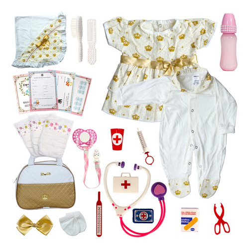 Bebê Boneca Reborn Recem Nascida Pode Dar Banho