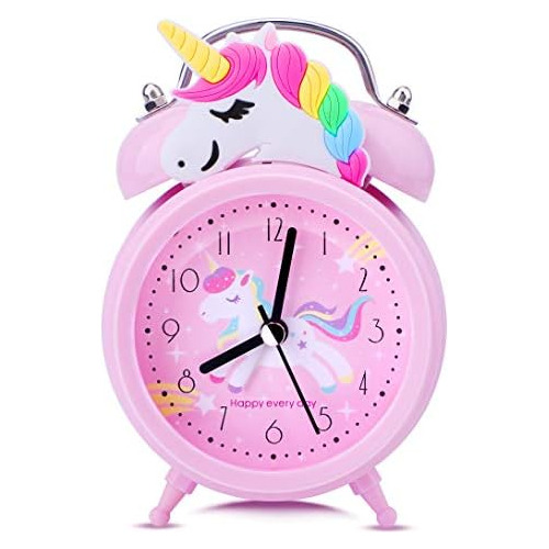 Reloj Despertador De Unicornio Niñas, Decoración Lind...