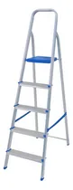Comprar Escalera De Aluminio Mor, 5 Escalones, Alto 108cm, Plegable